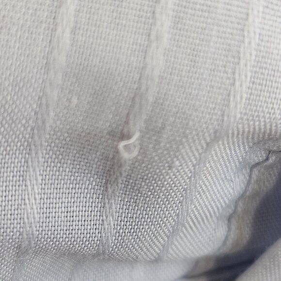 VTG Panhandle Slim Pearl Snap Shirt Mens 16.5 Blue Textured Stripes Western 90s - Picture 9 of 13